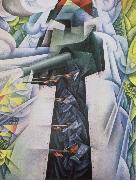 gino severini Armored train oil painting artist